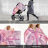 CQMZJHU Pink Eiffel Tower Romantic Paris Butterfly Baby Car Seat, Rain Shelter, Multifunctional Nursing Cover