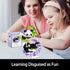 Set,Animal QISHOUTING Cat Micro Building Blocks with Flowers,Flowers Mini Building Micro Building Kits,Home Office Dcor