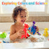 Lemofix 3-5 4-8 Set Color Changing Dinosaur Bath Toys: No Hole Mold Free Bath Toys for Kids Ages & | Magic Water