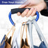JIALEEY Grocery Bag Shopping Bag Holder - Multi Purpose Snap Hook Stroller Hook Set, Pack of 2, Blue