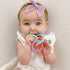 Ryan & Rose Cutie Clinks Attachable Chew Toy Teether for Babies (Mosaic)