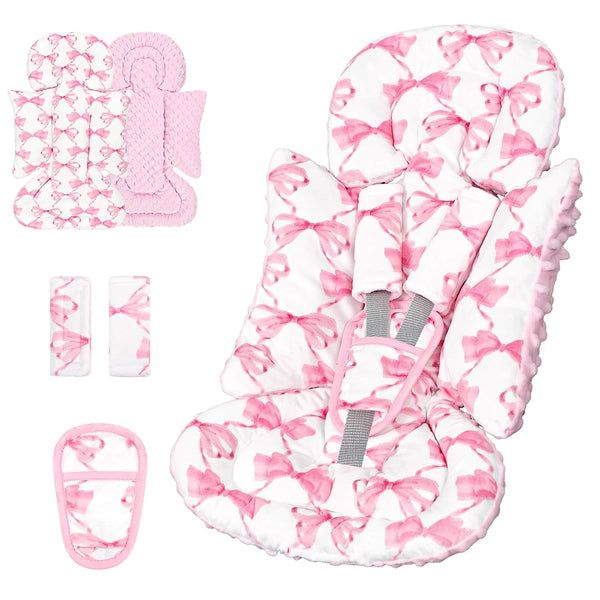 Infant Car Seat Insert, Soft Baby Car Seat Head & Body Support