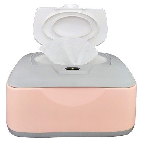 Baby Wet Wipe Warmer, Dispenser, Holder and Case - Easy Press On/Off