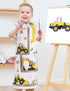Set WERNNSAI Kids Apron for Girls Boys - Art Cooking Apron with Hat Oven Mittens