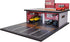 1/64 Scale Parking Garage Scene Model - 2 Layers Hot Wheels Display Case with LED Light for 11 Diecast Cars, Red