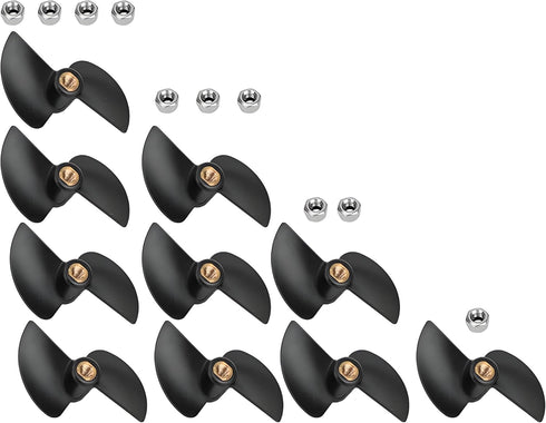 10PCS FT009 RC Boat Propellers High Speed Brushless Replacement Propeller Set for