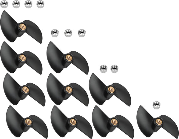 10PCS FT009 RC Boat Propellers High Speed Brushless Replacement Propeller Set for