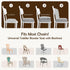 Booster Seat for Kitchen Chair Dining Table with Comfy Backrest Pillow and Adjustable Safety Buckles,Non-Slip Kid
