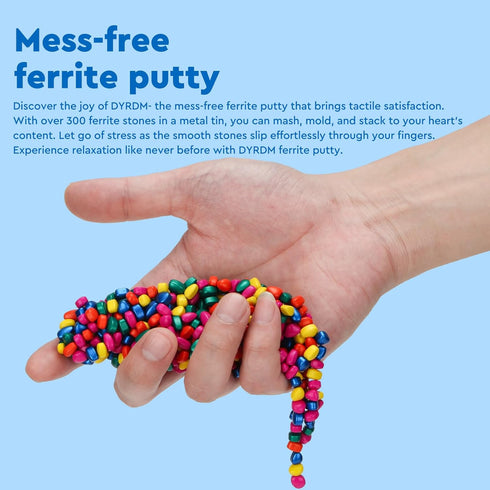 300+ Original Ferrite Putty Multicolr, Sensory Stones, Adult Fidget Stress Relief Desk & Office Item, Ferrite Stones