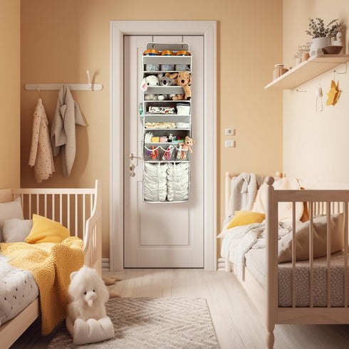 3 1 Caddy,1 Organizer,10 1 Pack. Door Hanging Storage Organizer,with Bins Movable Baby Diaper Large capacity diaper