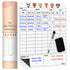 Mewl Baby Daily Log Whiteboard - Reusable Tracker for Feeding, Diapers & Sleep - Newborn Journal & Schedule Chart