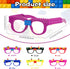 6 Pcs DIY Building Bricks Glasses Building Blocks Games for Kids Birthday Party Favors Supplies, Boys Girls Carnival Party Games Decor