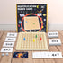 BAKAM Wooden Multiplication Board Math Game for Kids 8-12, 100PCS Flash Cards, Montessori Counting Toy