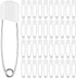 WILLBOND 100 Pcs Diaper Pins Safety 2.2 Inch Plastic Head Cloth Diaper