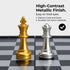 Set Set 9.7" Magnetic Travel Chess Game with Folding Board Portable and Storage Compartment Great Travel Toy by Big Mos