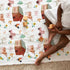 Watercolor Farm Animals Baby Blanket, Farm Pig Rooster Lamb Cow Duck, Soft Swaddle Blanket 30x40 for Toddler Nursery