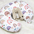 Rainbow Nursing Pillow Cover, Breastfeeding Pillow Slipcover for Baby Girls/Boys, Soft Snug Fits On Newborn Feeding