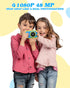 Kids Camera, One Button Operation, Digital Snaps, 3.5 Inch Screen, Age 3+ (Blue)
