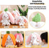 2PCS Reversible Bunny Plush - Carrot & Strawberry - Easter Stuffed Animal Toy - Cute Rabbit Gift for Kids (1pcs 13.8")