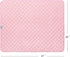 Toddler Nap Blanket for Daycare, Quilted Kids Cot Bed Blanket, 39"x47", Lightweight Pink Swaddle