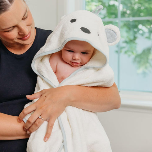 Juno Character Hooded Towel by Copper Pearl - Perfect for Baby Bath Time