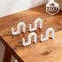 Zynoro 4 Pack Chair Back Hook Compatible with Stokke Tripp Trapp High Chair, White Non-Slip Clip for Hanging Small