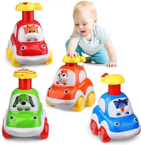 ALASOU Animal Car Baby Toys for 1 2 Year Old Boy, First Birthday Gifts for Toddler Toys Age 1-2, Birthday Gift for
