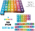 amdohai 216 36 Portable Magnetic Letters Blocks Magnetic Alphabet & Numbers Montessori Learning Toys for Kids