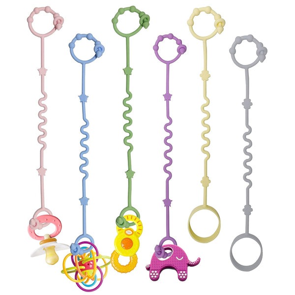 Toy Straps for Baby,RTMOK Silicone Setpacifier Clip,Applies to Car Seat Toy,Teether Toy,High