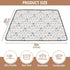 Yuiboo Tummy 50'' 50'' Fast Food Delight Dark Soft Padded Baby Activity Play Mat for Indoor Outdoor Waterproof Time