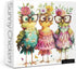 BBOLDIN Funny Chicken Puzzles for Adults 1000 Pieces, Cute Bird Flower Jigsaw Puzzles,
