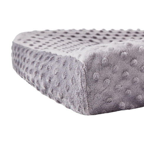 Super Soft Changing Pad Cover, Dots, Skin-Friendly, Wipeable for Baby Boy and Girl (Rose Gray)