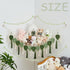Hammock Pretty Jolly Stuffed Animal Storage with Hand Woven Leaf Tassels Corner Hanging Net Boho Macrame Plush Storage