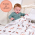 100% 47 47 Inches, LollyBanks Swaddle Blanket, Cotton Muslin Swaddle Blankets, Neutral Swaddle Blanket x Baby Blanket