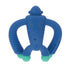Nuby Geo Zoos Massaging Teether - Baby Teething Toy - Soft Easy Grip for 3+ Months - Blue Gorilla
