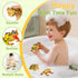 8pcs JOKFEICE Realistic Soft Frog Toys - Large Floating Squeaking Tree Frog Figurines for Science Projects, Educational