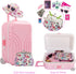 Windolls 18 Inch Set, Doll Suitcase Travel Luggage Play Accessories, Doll Clothes Accessories Carrier Storage Case