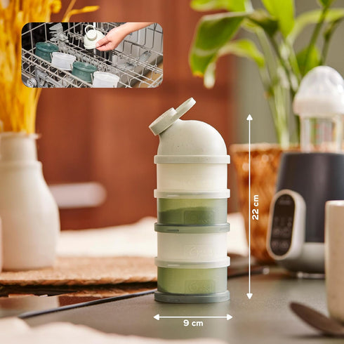 4 Babymoov Babydose Formula Dispenser On-the-Go, BPA-Free Baby Formula and Snack Container, Travel Essential, Airtight