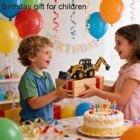 1:40 Construction Trucks Toy Semi-Alloy Simulation Model Lights & Sounds Educational Engineering Vehicle for Kids