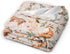 cute forest animals baby blankets soft warm fuzzy plush squirrel mouse fawn fox hare hedgehog bird bed throw blanket for newborn infant toddler girls boys kids, 30"x40" by Duduho