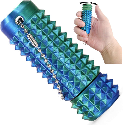 ZyCooom Little Ouchies Rotating Fidget Keychain Enlarged Upgraded, Spiky Design for Stress, Anxiety