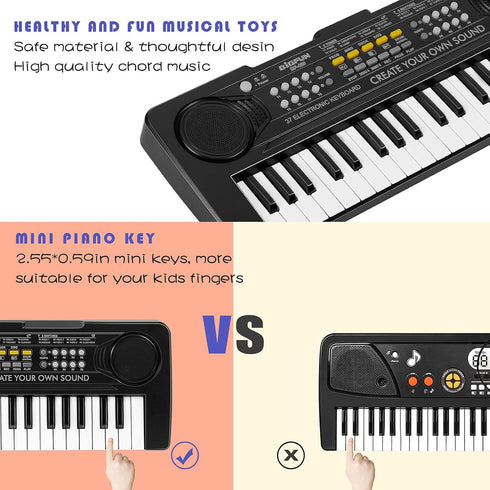 37 3 4 5 6 7 8 9 Raimy Keys Keyboard Piano for Kids, Early Learning Educational Portable Electronic Musical Instrument