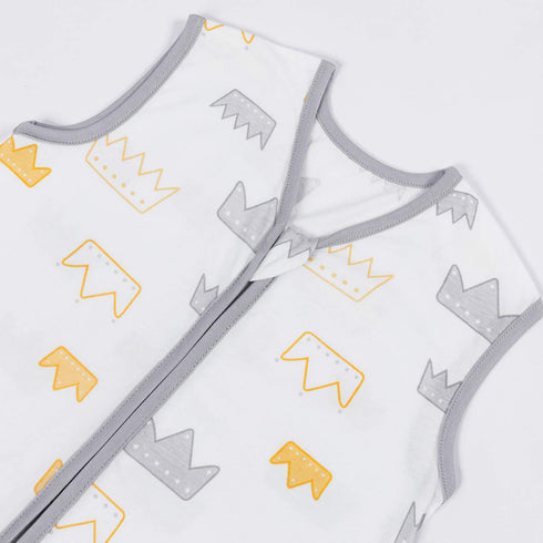 TILLYOU Sleep Sack 6-12 Months - 0.5 TOG Baby Wearable Blanket with 2-Way Zipper, 2 Pack, Gray Grown