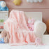 Cozy 30 40 Inches, Checkered Baby Blankets Double-Sided Fleece Plush Baby Blankets for Girls, Lightweight Soft and Warm