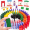 BigOtters Extra Large Domino Blocks Set - 108PCS Colorful Racing Tile Game Educational Toys for Boys Girls