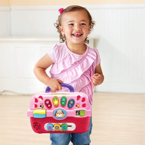 VTech Care for Me Learning Carrier - Pink Educational Toy for Toddlers (Frustration Free Packaging)