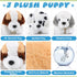 Skylety 7.87 Inches Plush Dog Stuffed Animal, Soft Puppy Pillow Toy Set for Girls Kids Dog Theme Party Favor