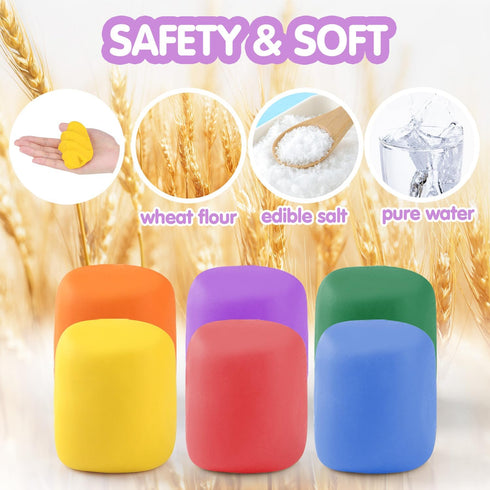 PLAY Unicorn Playdough Sets for Kids Ages 4-8, Ice Cream Set DIY Toy, Safe & Non-Toxic Playdough Set for Girls