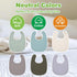 RAINFLOW 6 Set PCS Muslin Baby Drool Bibs - Adjustable Baby Boy Bib,Drool Bibs for Unisex Boys and Girls,Muslin Soft