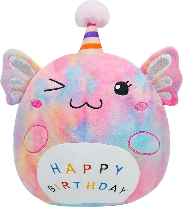 LICSOR Axolotl Plush Toy 12 Inch Cute Unicorn Axolotl Birthday Stuffed Animal